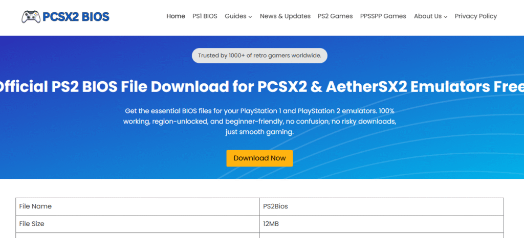 Pcsx2bios.com