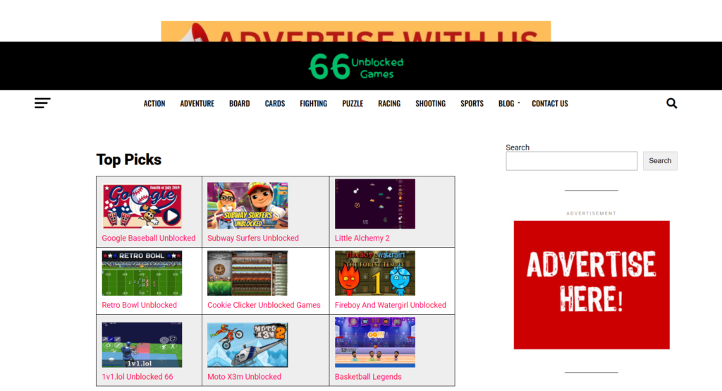 66unblockedgames.com