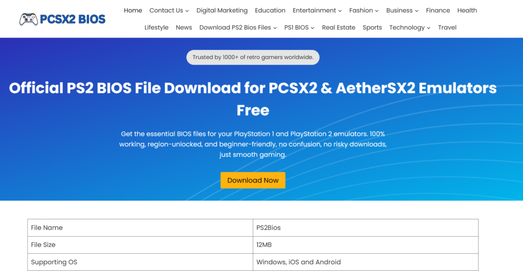 Pcsx2bios.com