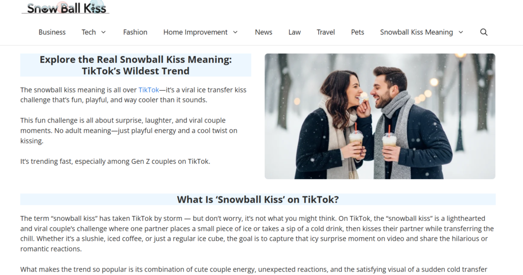 Snowballkissmeaning.com